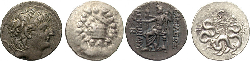 GREEK. 2nd cemtury BC. (Silver, 28.41 g). A lot of Two (2) tetradrachms. Include...
