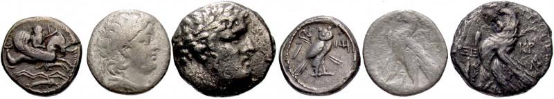 GREEK. 4th century BC-1t century AD. (Silver, 27.84 g). A lot of Three (3) silve...