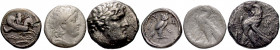 GREEK. 4th century BC-1t century AD. (Silver, 27.84 g). A lot of Three (3) silver Phoenician issues struck at Tyre. Includes a shekel of 'Ozmilk, a di...