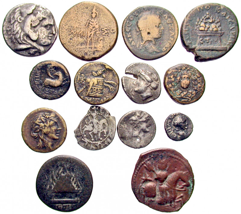 MISCELLANEA. 4th century BC-12th century AD. (Mixed metals, 121.12 g). A diverse...