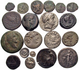 GREEK & ROMAN PROVINCIAL. 5th century BC-3rd century AD. (Mixed metals, 183.54 g). A lot of Twenty (20) silver, billon and bronze issues. The Greek co...