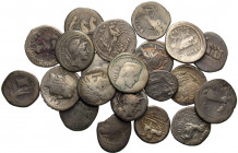 ROMAN REPUBLICAN. 2nd-1st century BC. (Silver, 67.92 g). A lot of Twenty-One (21) silver coins of the later Roman Republic, all denarii except one qui...