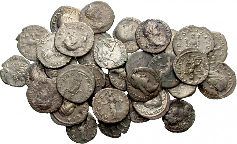 ROMAN IMPERIAL. 1st-3rd century AD. (Silver, 92.02 g). A lot of Thirty-Four (24)...