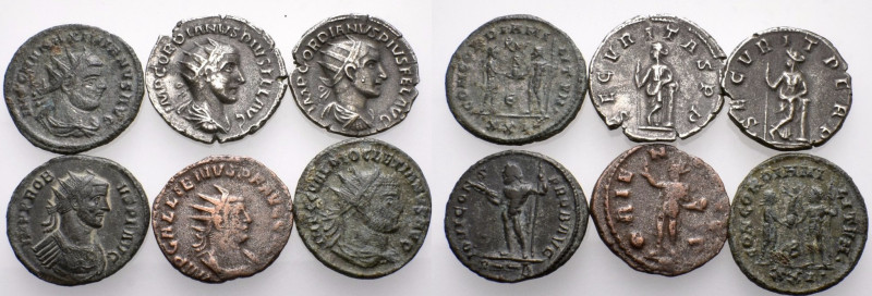 ROMAN. Circa 3rd century AD. (Silver, 20.84 g). A Lot of 6 Silver or Silvered An...
