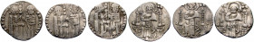 WORLD, Venice. (Silver, 5.82 g). A lot of Three (3) Venetian silver grossos, all seemingly of Pietro Gradonico (1289-1311). Fine or a little better. S...