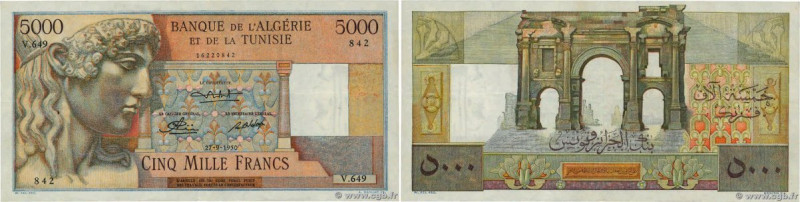 Country : ALGERIA 
Face Value : 5000 Francs  
Date : 27 septembre 1950 
Period/P...