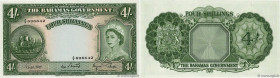 Country : BAHAMAS 
Face Value : 4 Shillings  
Date : (1963) 
Period/Province/Bank : The Bahamas Government 
Catalogue reference : P.13d 
Alphabet - si...
