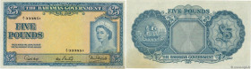 Country : BAHAMAS 
Face Value : 5 Pounds  
Date : (1953) 
Period/Province/Bank : The Bahamas Government 
Catalogue reference : P.16a 
Alphabet - signa...