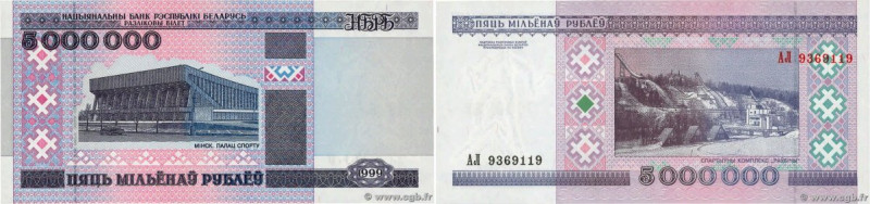 Country : BELARUS 
Face Value : 5000000 Rublei  
Date : 1999 
Period/Province/Ba...