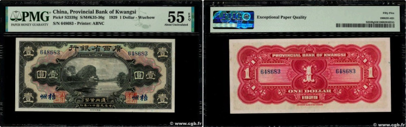 Country : CHINA 
Face Value : 1 Dollar  
Date : 1929 
Period/Province/Bank : Pro...