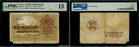 Country : CYPRUS 
Face Value : 1 Pound  
Date : 15 septembre 1948 
Period/Province/Bank : Government of Cyprus 
Catalogue reference : P.24 
Alphabet -...