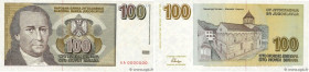 Country : YUGOSLAVIA 
Face Value : 100 Novih Dinara Spécimen 
Date : Octobre 1996 
Period/Province/Bank : Banque Nationale 
Catalogue reference : P.15...