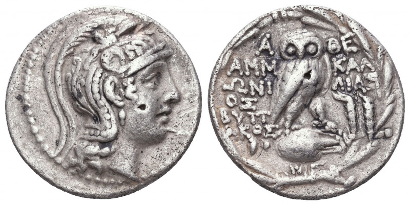 ATTICA. Athens. Circa 165-42 BC. New Style Tetradrachm , Stephanephoros, struck ...