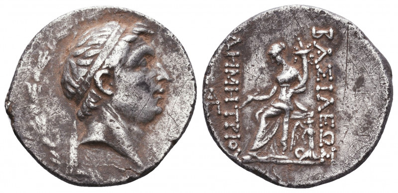SELEUKID KINGS OF SYRIA. Demetrios I Soter, 162-150 BC. Tetradrachm, Soloi Circa...
