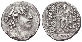 SELEUKID KINGS OF SYRIA. Antiochos VIII Epiphanes (Grypos), 121/0-97/6 BC. Tetradrachm .

Weight:14,93 gr
Diameter: 24 mm