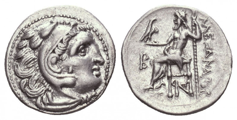 Kingdom of Macedon. Antigonos I Monophthalmos. Drachm. 310-301 BC. Kolophon. In ...