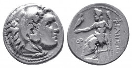 Kings of Macedon. Ale.ander III 'the Great' (336-323 BC). Ar Drachm.

Weight: 4.27 gr
Diameter: 1.4 mm