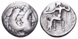 Kings of Macedon. Ale.ander III 'the Great' (336-323 BC). Ar Drachm.

Weight: 3.50 gr
Diameter: 14 mm