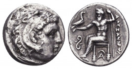 Kings of Macedon. Ale.ander III 'the Great' (336-323 BC). Ar Drachm.

Weight: 4.14 gr
Diameter: 17 mm