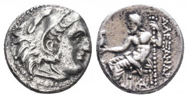 Kings of Macedon. Ale.ander III 'the Great' (336-323 BC). Ar Drachm.

Weight: 4.17 gr
Diameter: 17 mm