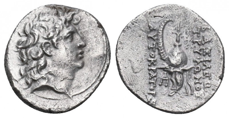 SELEUKID KINGDOM. Tryphon (Circa 142-138 BC). Drachm. Antioch on the Orontes.
O...