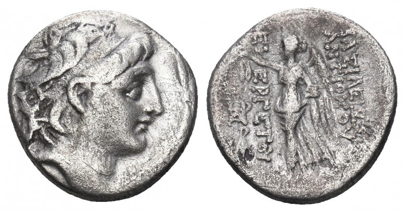 SELEUKID KINGDOM. Antiochos VII Euergetes (Sidetes) (138-129 BC). Drachm. .

w...