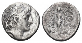SELEUKID KINGDOM. Antiochos VII Euergetes (Sidetes) (138-129 BC). Drachm. .

weight 3,91 gr diameter 17 mm