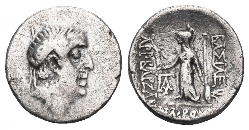 KINGS of CAPPADOCIA. Ariobarzanes I Philoromaios. 96-63 BC. AR Drachm.

Weight...