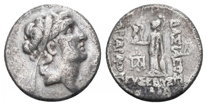 KINGS OF CAPPADOCIA. Ariarathes VIII, circa 100-98/5 BC. Drachm .

Weight: 3,9...