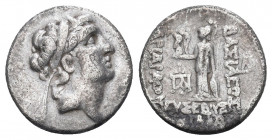 KINGS OF CAPPADOCIA. Ariarathes VIII, circa 100-98/5 BC. Drachm .

Weight: 3,91 gr
Diameter: 17 mm
