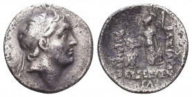 KINGS OF CAPPADOCIA. Ariarathes VIII, circa 100-98/5 BC. Drachm .

Weight: 3,98 gr
Diameter: 19 mm