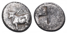 THRACE, Byzantion. Circa 387/6-340 BC. AR Half Siglos.

Weight: 2,41 gr
Diameter: 12 mm