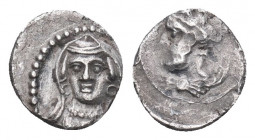 Greek AR Silver Obol, Ca. 350-300 BC..

Weight: 0,94 gr
Diameter:9 mm