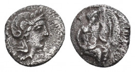 Greek AR Silver Obol, Ca. 350-300 BC..

Weight:0,90 gr
Diameter: 10 mm