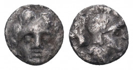 Greek AR Silver Obol, Ca. 350-300 BC..

Weight:0,72 gr
Diameter: 9 mm