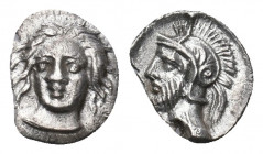 Greek AR Silver Obol, Ca. 350-300 BC..

Weight: 1,36 gr
Diameter: 10 mm