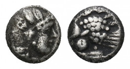 Greek AR Silver Obol, Ca. 350-300 BC..

Weight:0,8 gr
Diameter: 7 mm