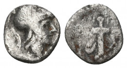 Greek AR Silver Obol, Ca. 350-300 BC..

Weight:12,54 gr
Diameter:11 mm