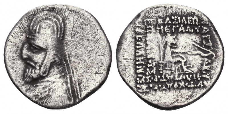 Parthian Kingdom. Mithradates II. 121-91 B.C. AR drachm .

Weight:8,90 gr
Dia...