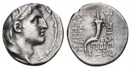 Seleucid Kings of Syria. Demetrius I Soter, 162-150. Drachm Antioch on the Orontes 152-151, AR .

Weight:4,15 gr
Diameter:17 mm