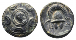 MACEDONIAN KINGDOM. Ale.ander III the Great (336-323 BC). AE..

Weight:3,74 gr
Diameter:15 mm