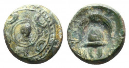 MACEDONIAN KINGDOM. Ale.ander III the Great (336-323 BC). AE..

Weight: 2,19 gr
Diameter:12 mm