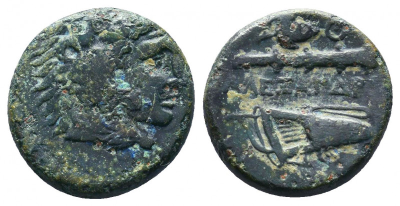 MACEDONIAN KINGDOM. Ale.ander III the Great (336-323 BC). AE..

Weight:6,37 gr...