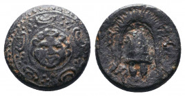 Macedonian Kingdom. Ale.ander III 'the Great'. 336-323 B.C. Æ..

Weight:4,42 gr
Diameter: 16 mm