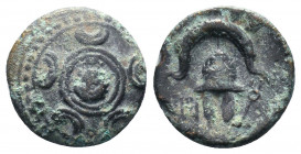 Macedonian Kingdom. Ale.ander III 'the Great'. 336-323 B.C. Æ..

Weight:3,14 gr
Diameter:17 mm