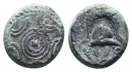 Macedonian Kingdom. Ale.ander III 'the Great'. 336-323 B.C. Æ..

Weight:3,61 gr
Diameter:12 mm