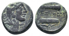 Macedonian Kingdom. Ale.ander III 'the Great'. 336-323 B.C. Æ..

Weight:5,78 gr
Diameter: mm