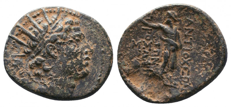 Seleukid Kingdom. Antiochos IV Epiphanes. 175-164 B.C. Æ..

Weight:6,57 gr
Di...