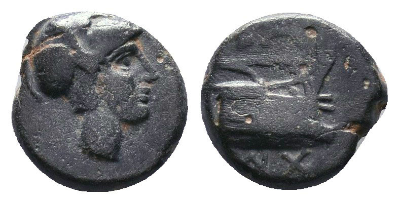 Kings of Macedon. Demetrios I Poliorketes (306-283 BC). Æ. SNG Alpha Bank 956.....