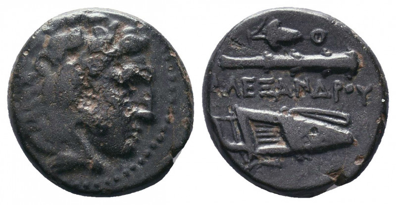 Macedonian Kingdom. Ale.ander III 'the Great'. 336-323 B.C. Æ unit. Amphipolis (...